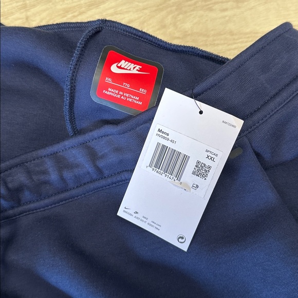 NIKE FLEECE JOGGERS SLIM FIT BLUE - XXL - Picture 6 of 10